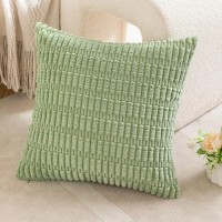 Eoioac Green Throw Pillow – Soft, Decorative Cushion for Sofas, Beds, and Chairs, Perfect for Living Rooms or Bedrooms